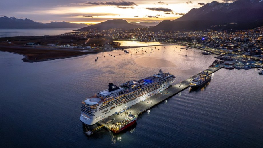 El Puerto de Ushuaia busca sumar infraestructura para abastecer de energía a los buques durante su permanencia en la terminal. Foto gentileza.
