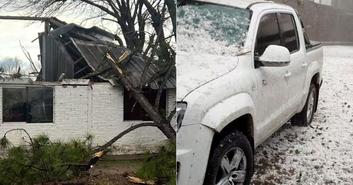Feroz tormenta en Santa Fe causa daños significativos pero sin heridos graves