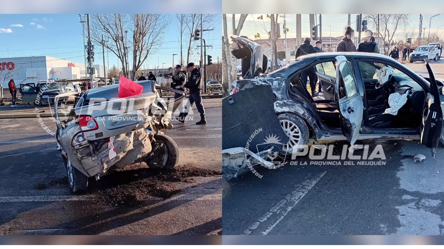 Accidente en Neuquén: choque en cadena dejó heridos y conductor alcoholizado