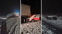 Imagen de Caos en el tránsito de Neuquén por la nieve este miércoles 5: rutas cortados, accidentes y camiones varados