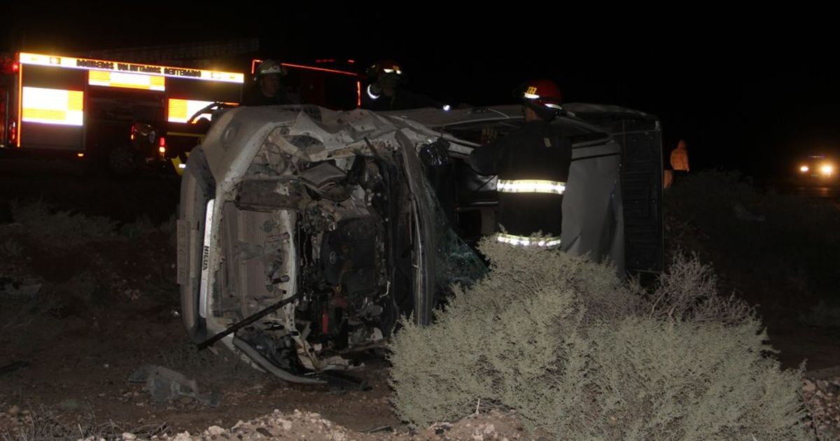 Accidente en Ruta 51: conductor hospitalizado tras violento vuelco