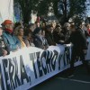 Imagen de Organizaciones sociales y sindicatos marcharon a Plaza de Mayo por San Cayetano: “La Patria no se vende”