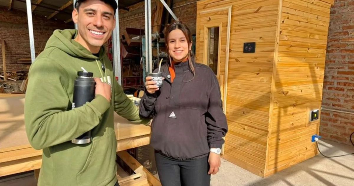 Emprendedores neuquinos crean saunas caseras con piedras volcánicas
