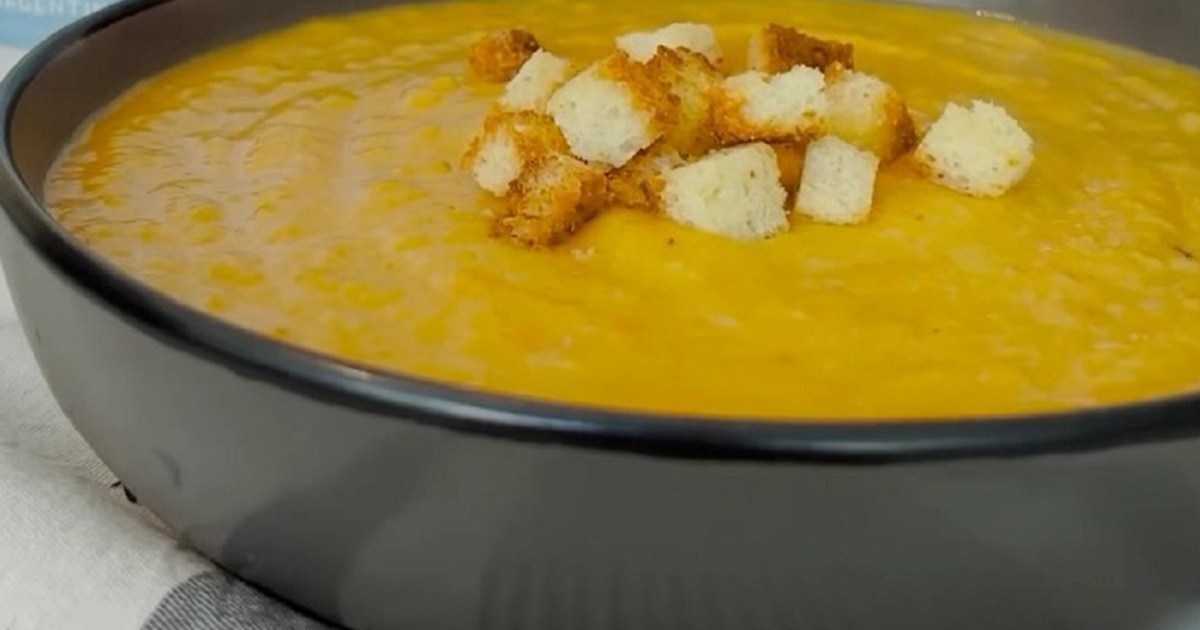 Receta de sopa cremosa de zapallo para disfrutar en días fríos