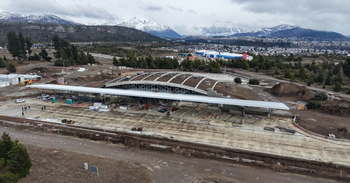 Avanza la construcción de la nueva Terminal de Ómnibus de Bariloche