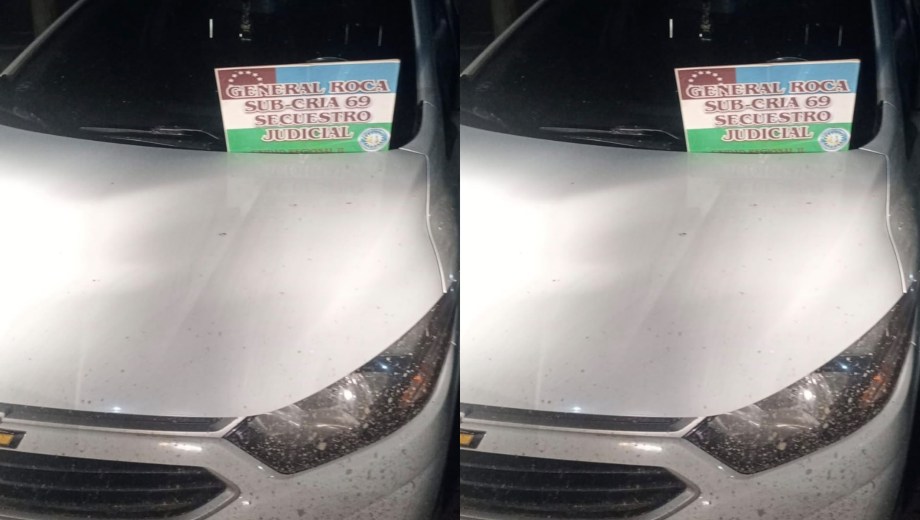 El automóvil tenía un pedido de secuestro vigente por un hecho caratulado como robo, solicitado por la Unidad 31 de General Roca.