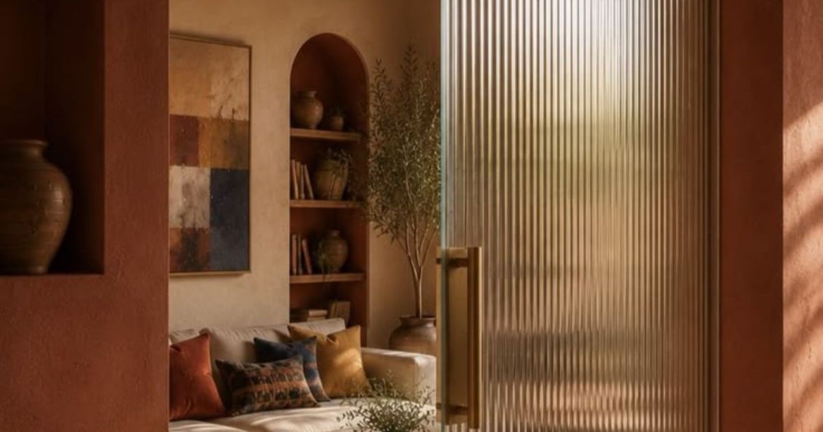 Tendencias 2026: el vidrio acanalado reemplaza a las puertas de madera