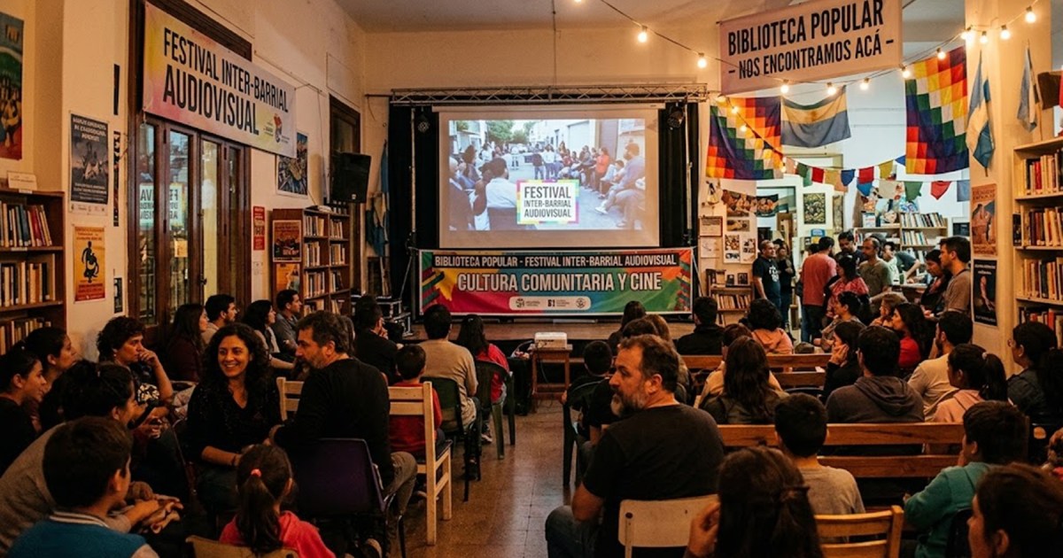 Anuncio del 10° Festival Inter-Barrial Audiovisual en Roca