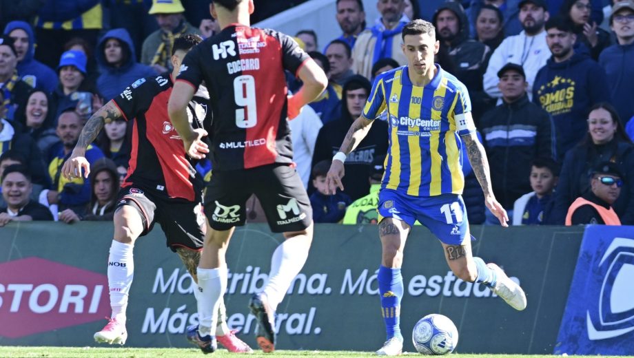 Foto: Clarín. Di María fue ovacionado durante el homenaje que en la previa se le rindió a Lionel Messi. 