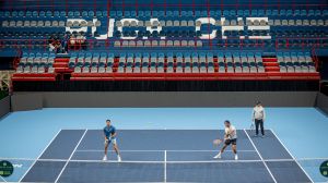 Copa Davis en Neuquén: en fotos, así fue la primera práctica de Argentina en el Ruca Che