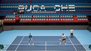Copa Davis en Neuquén: en fotos, así fue la primera práctica de Argentina en el Ruca Che