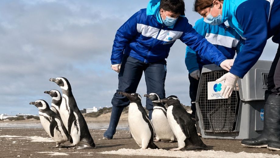 Los seis ejemplares fueron rescatados y devueltos al mar en manada (Foto: Mundo Marino)