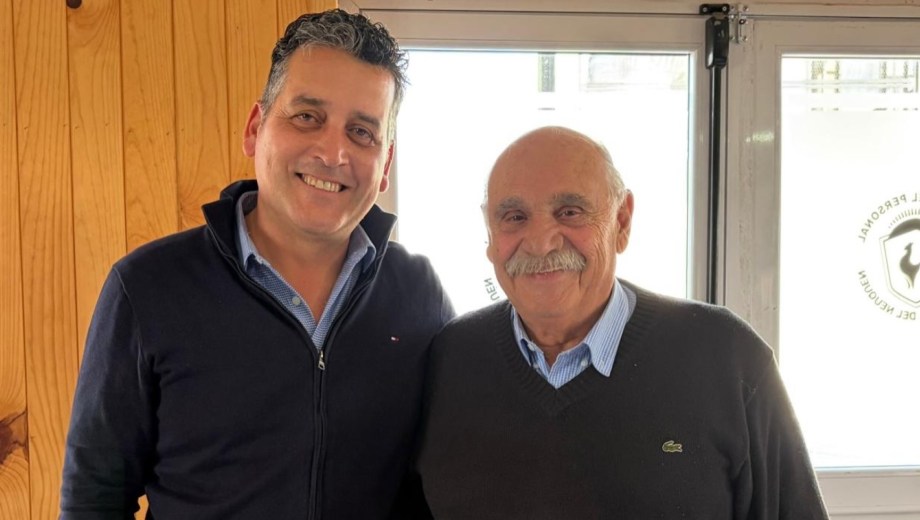 Gabriel Álamo, presidente de la Junta de Gobierno del MPN junto a Jorge Lara, titular de la Convención del MPN (Gabriel Álamo)