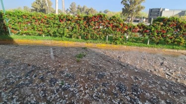 Así golpeó la lluvia y el granizo al corazón de Vaca Muerta este miércoles