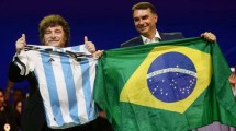 Imagen de Milei observa las elecciones en Brasil: busca organizar una cumbre de derecha latinoamericana en Buenos Aires