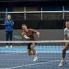 Imagen de Copa Davis en Neuquén: Molteni-Andreozzi entrenaron a full y apareció la primera señal