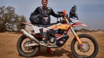 Imagen de Santi Rostan, el neuquino del Dakar, sale a escena en el Rally de Marruecos