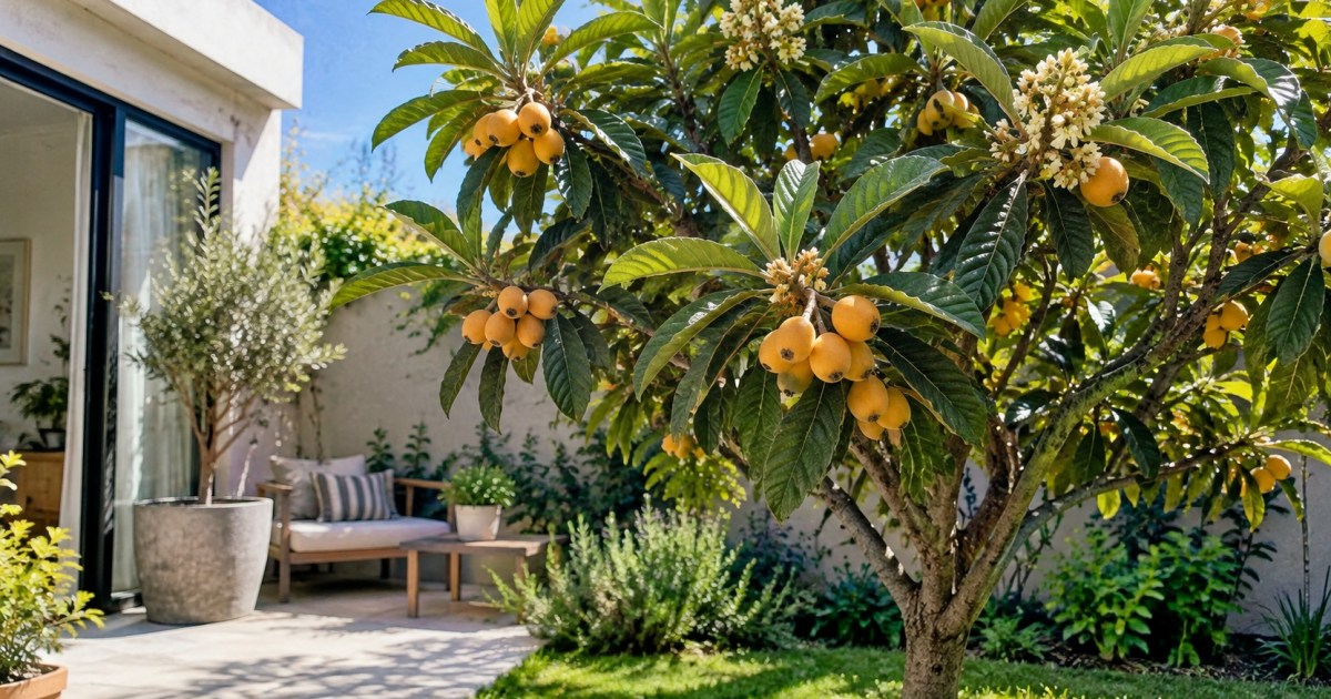 El níspero japonés, un árbol ideal para patios pequeños