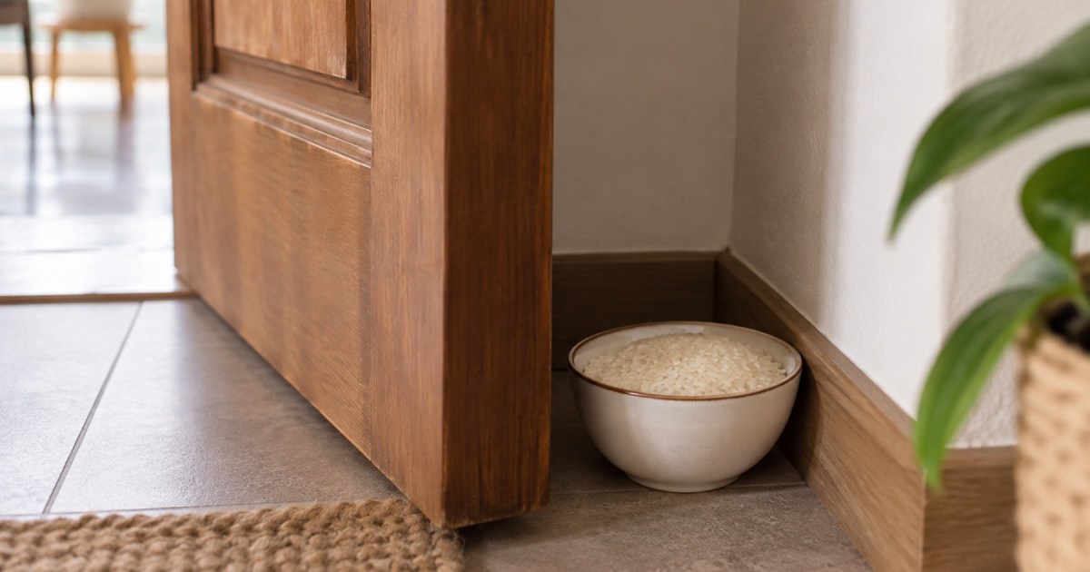 Colocar arroz detrás de la puerta: ritual de Feng Shui para atraer abundancia