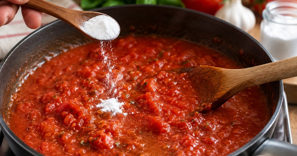 Cómo reducir la acidez de la salsa de tomate sin azúcar
