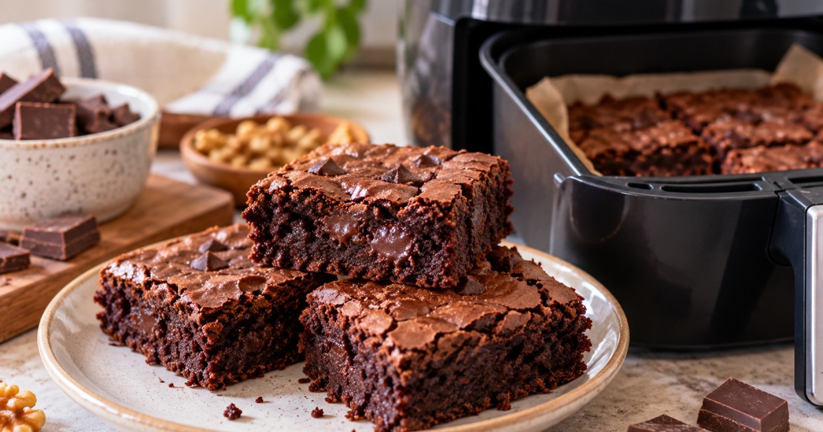 Cómo preparar brownies húmedos en airfryer: trucos y receta