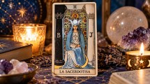 Imagen de Tarot de hoy: La Sacerdotisa, la carta que invita a escuchar la intuición y no revelar todos tus planes