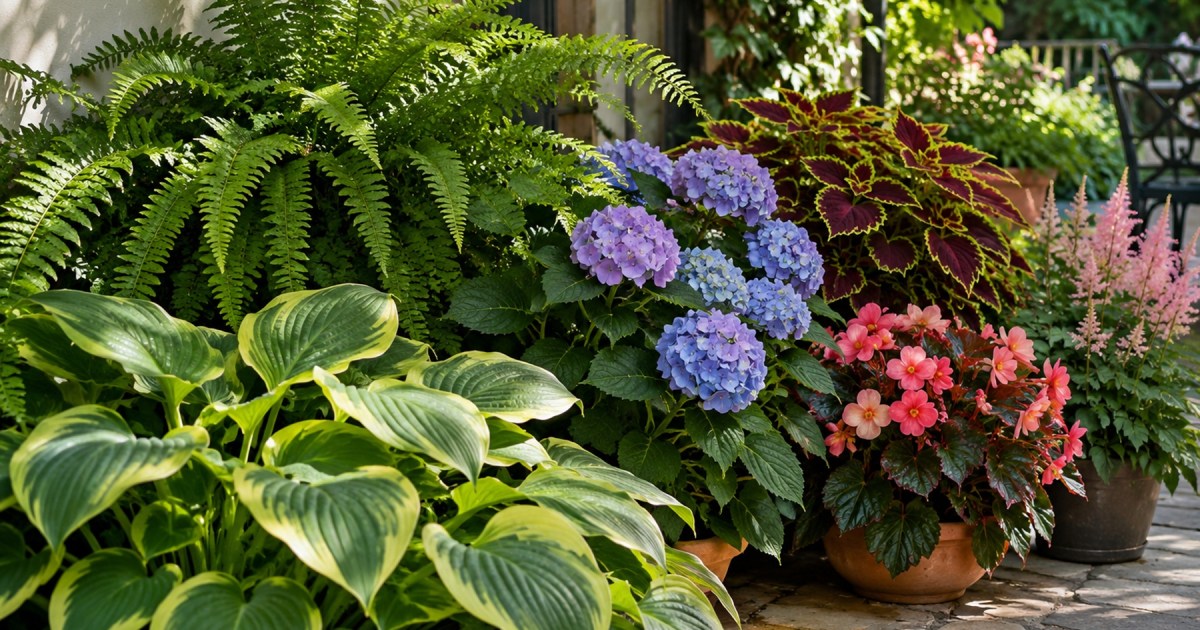 Plantas ideales para jardines con poca luz solar