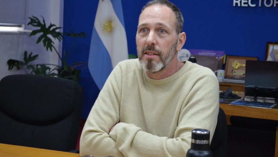 Cristian Lopes, rector de la Universidad Nacional del Comahue. (Unco prensa)