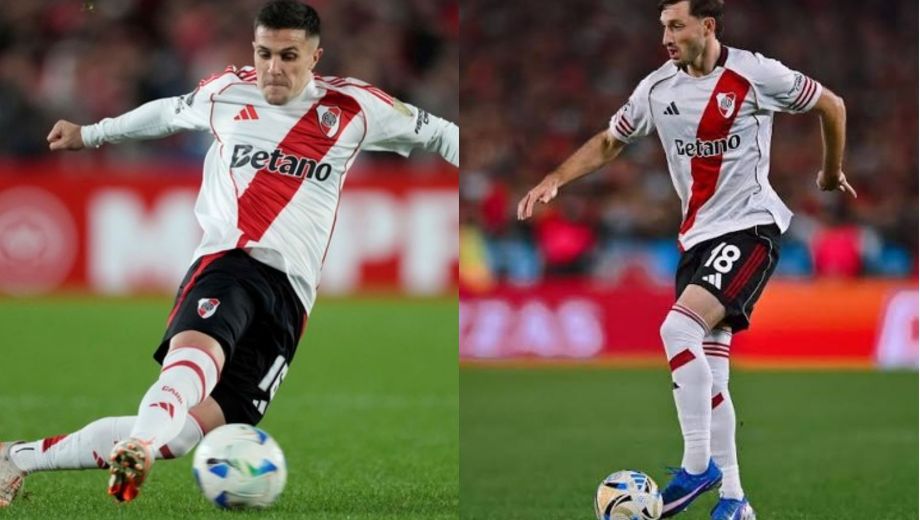 Bustos y Viña aún no pudieron resolver su situación en River Plate.