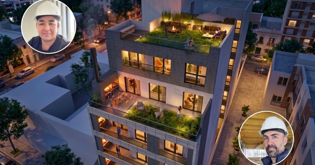 Juan y Leopoldo construyen ÓGA, su primer edificio en Cipolletti