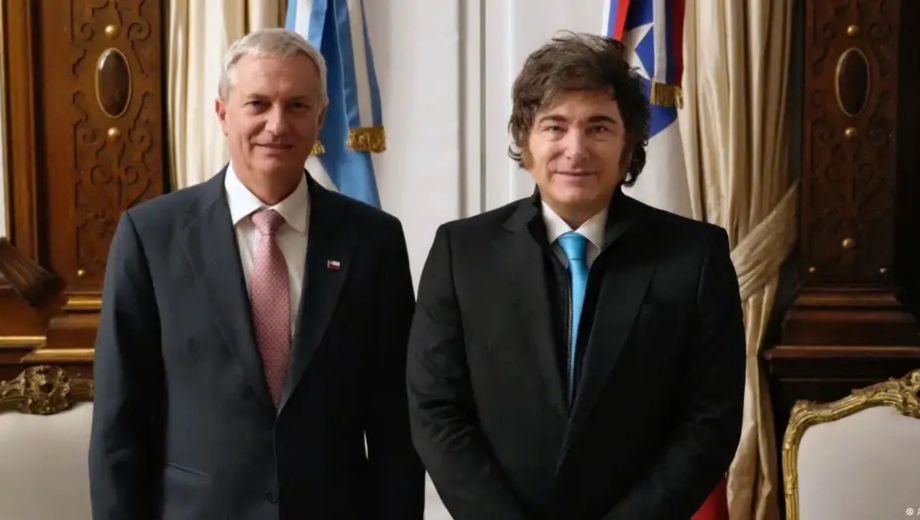 Javier Milei llega a Chile