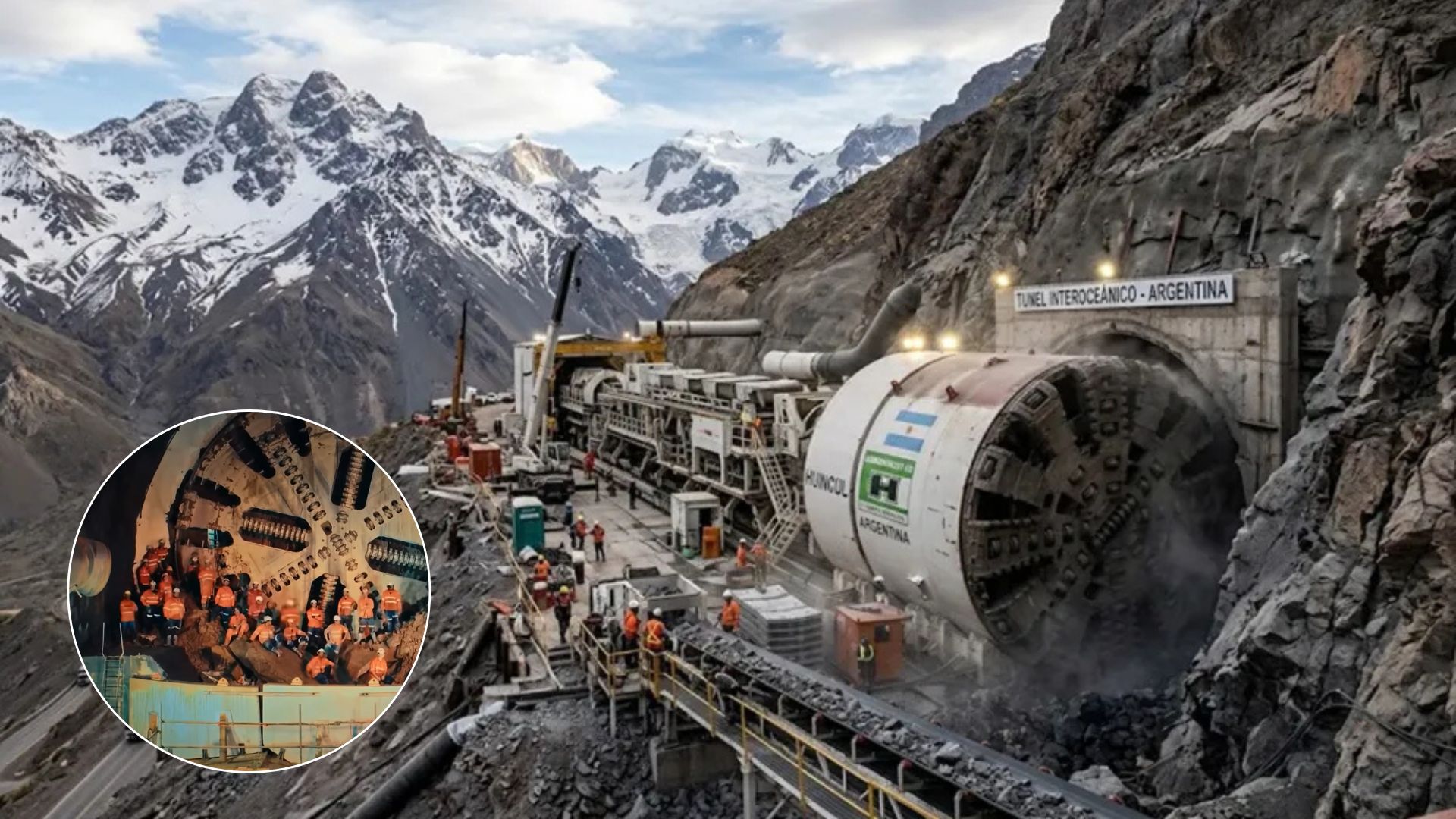 La compleja vida de los operarios de la tuneladora del túnel de Agua Negra