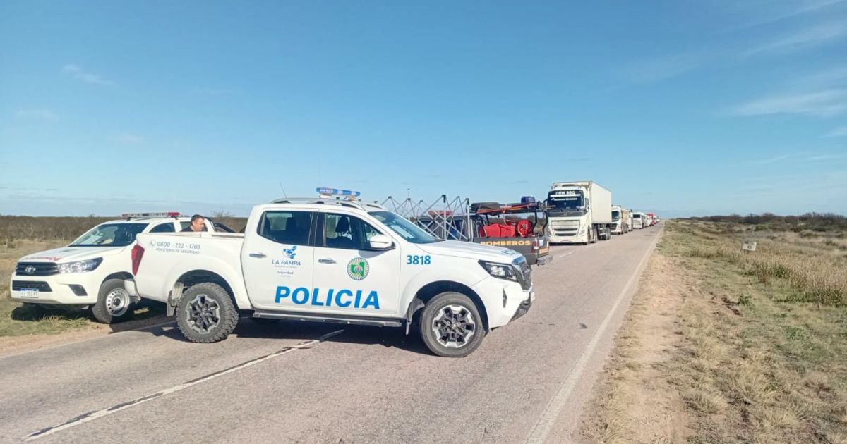 Fin del corte en la Ruta 143: liberan el paso tras el vuelco de un camión con gas licuado en La Pampa