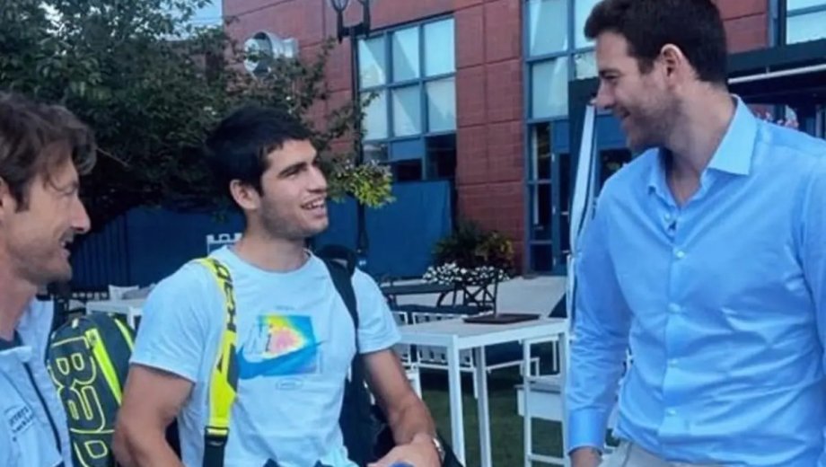 Del Potro contó el consejo que le dio a Alcaraz sobre la lesión de muñeca. 