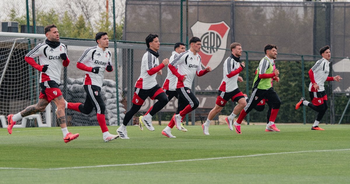 River entrenó sin los convocados por la Selección Argentina y prepara un amistoso ante Vélez
