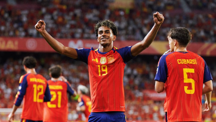 Yamal convirtió dos goles para el selecionado campeón del mundo. (Selección Española)