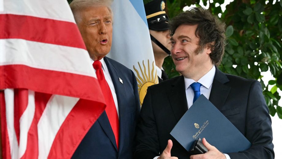 Javier Milei y Donald Trump. Foto: AFP
