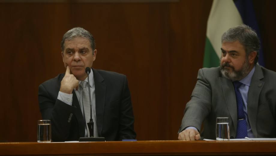 Ricardo Apcarian y Sergio Ceci, dos de los jueces del máximo tribunal de Río Negro. Foto. Pablo Leguizamón