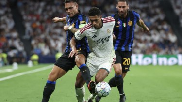 Con asistencia de Lautaro Martínez, Inter perdió 2-1 en su visita a Real Madrid por la Champions League