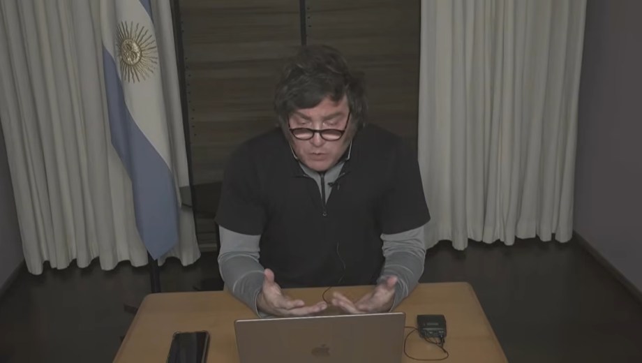 Virtual. El presidente habló en IDEA desde París.