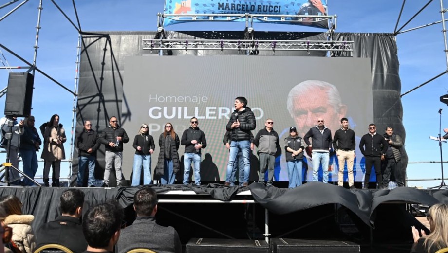 Marcelo Rucci y Ernesto Inal encabezaron el acto. (Foto: gentileza)