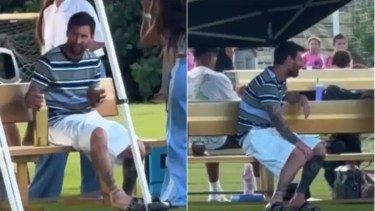 A puro mate: la reaparición de Lionel Messi tras su retiro de la Selección Argentina