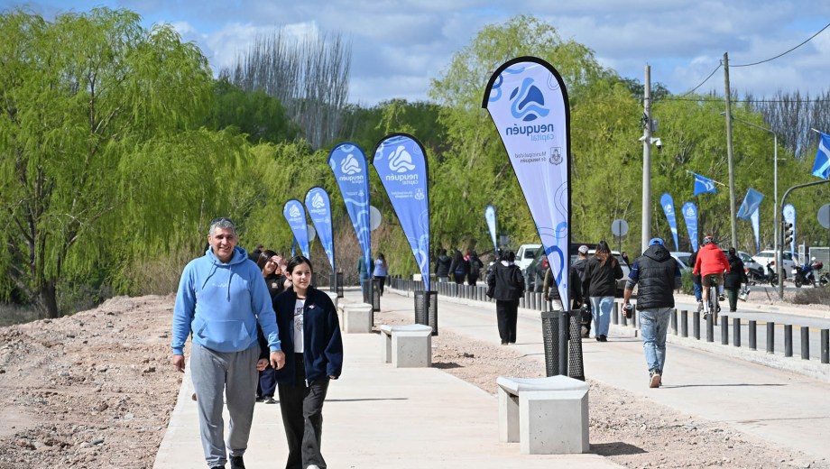 En la ribera del río Neuquén se habilitó un tramo de casi 4 km (Florencia Salto)