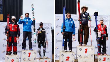 El Cerro Perito Moreno fue escenario del mejor esquí alpino: Baruzzi y Gravier en el podio