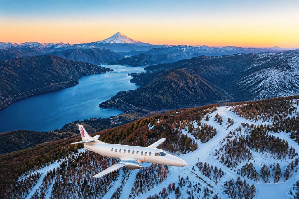 Así es volar de Neuquén a Chapelco: 50 minutos entre montañas, volcanes y lagos