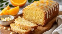 Imagen de Budín de naranja y chocolate blanco: una combinación suave y tentadora