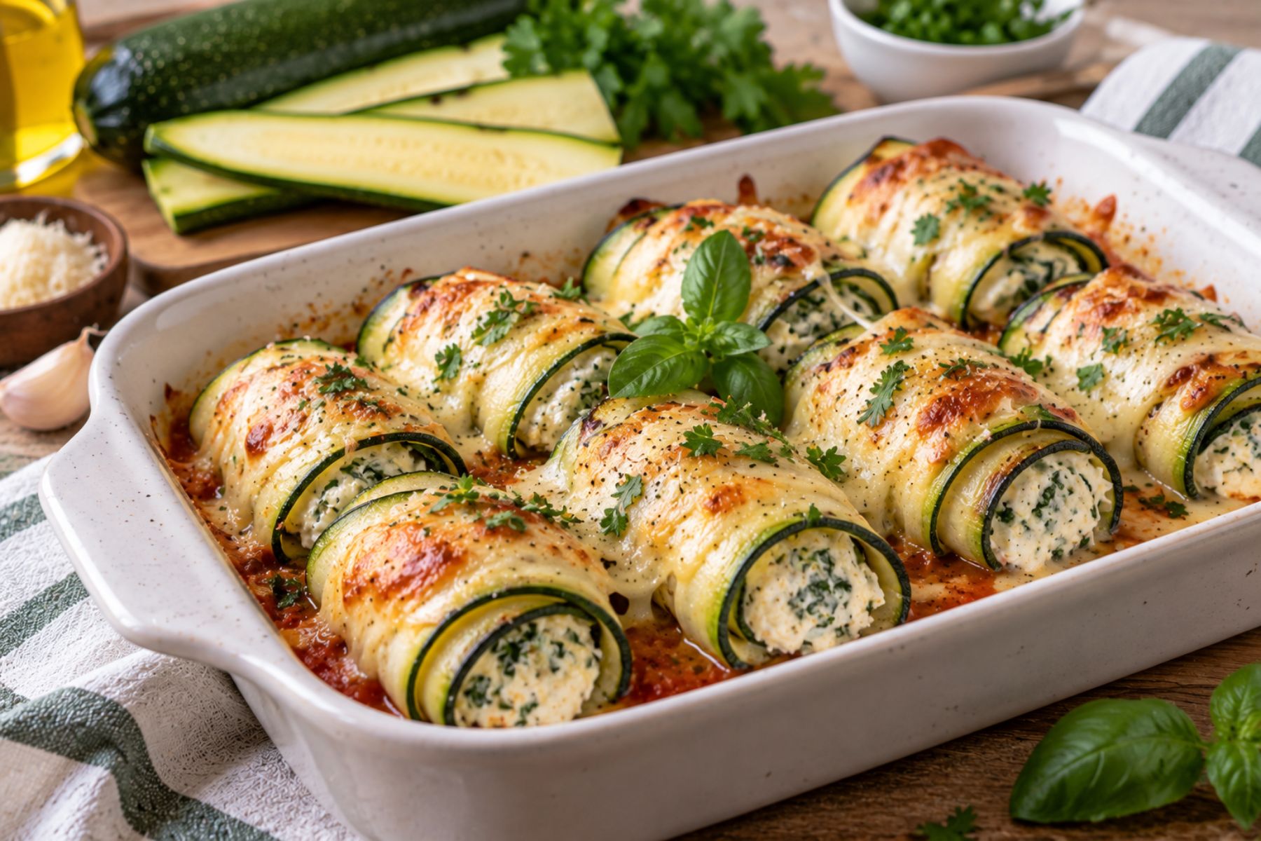 Rollitos de zucchini: receta fácil y saludable para cualquier ocasión