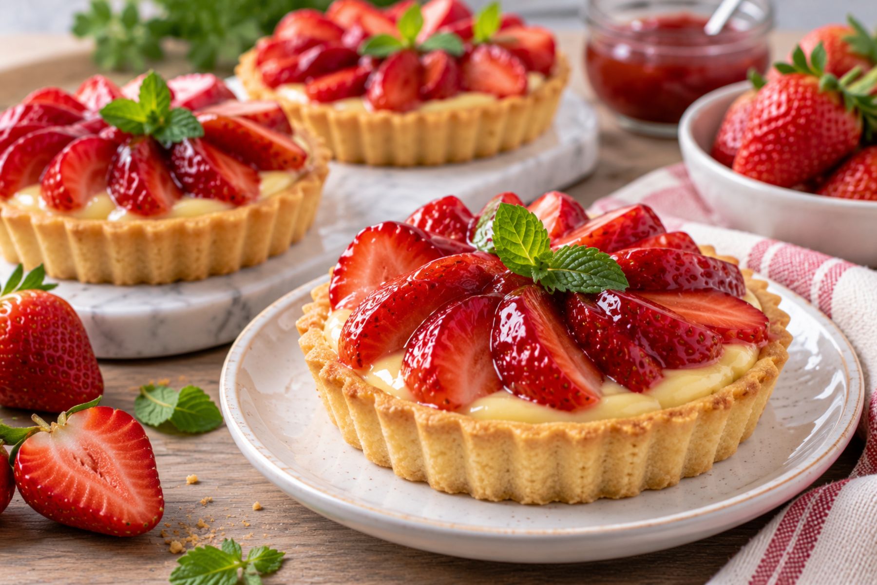Receta de tartita de frutilla: un postre fácil y fresco para la primavera