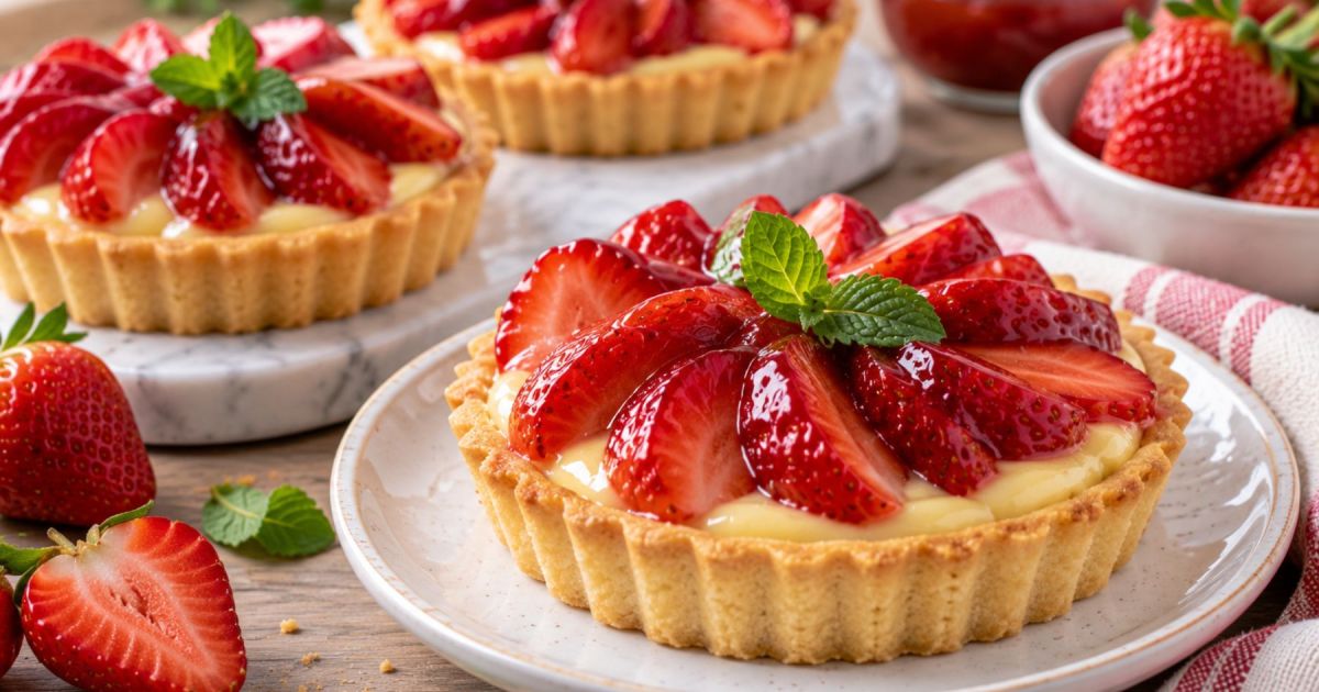 Receta de tartita de frutilla: un postre fácil y fresco para la primavera