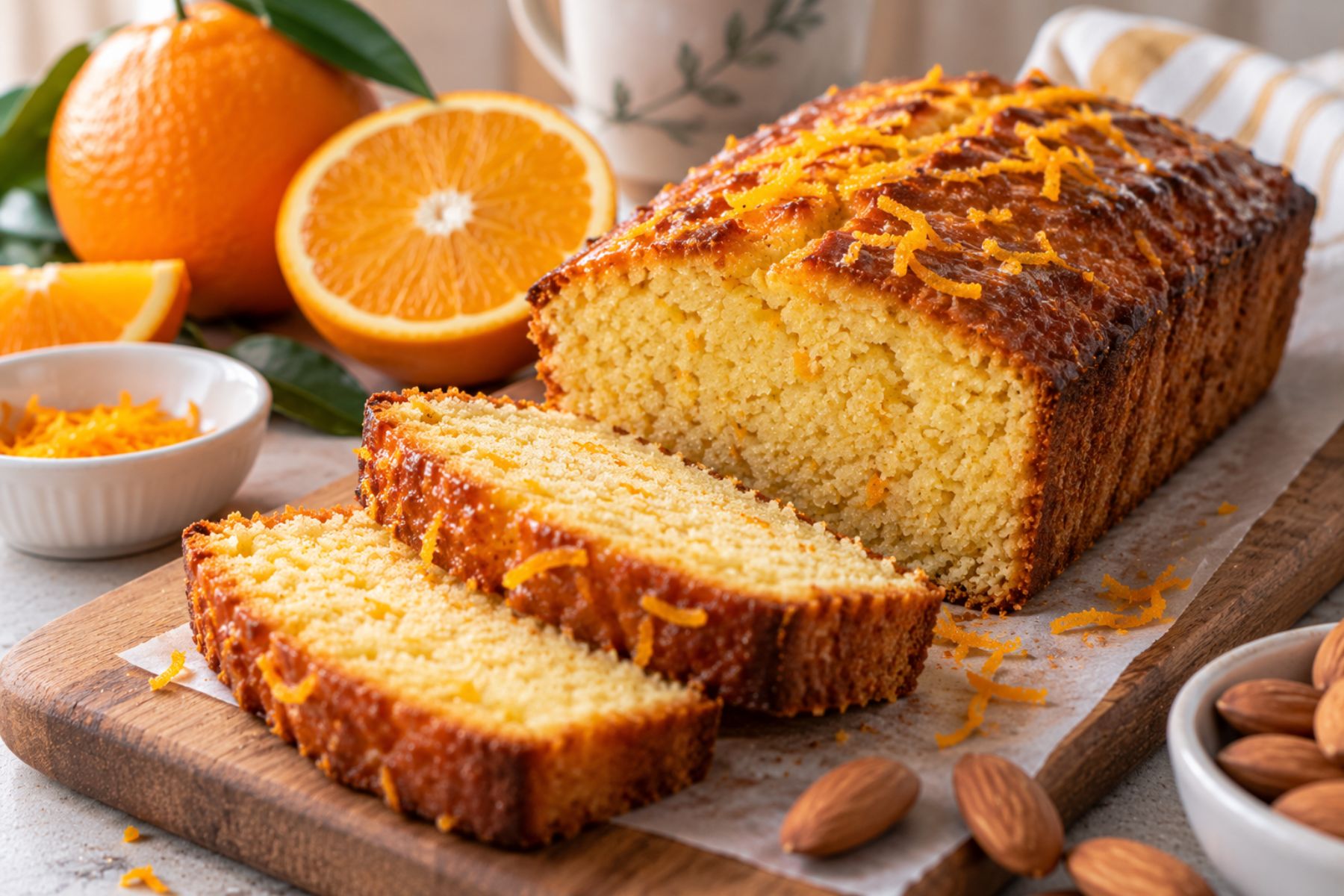 Receta fácil de pan de naranja sin harina: delicioso y esponjoso